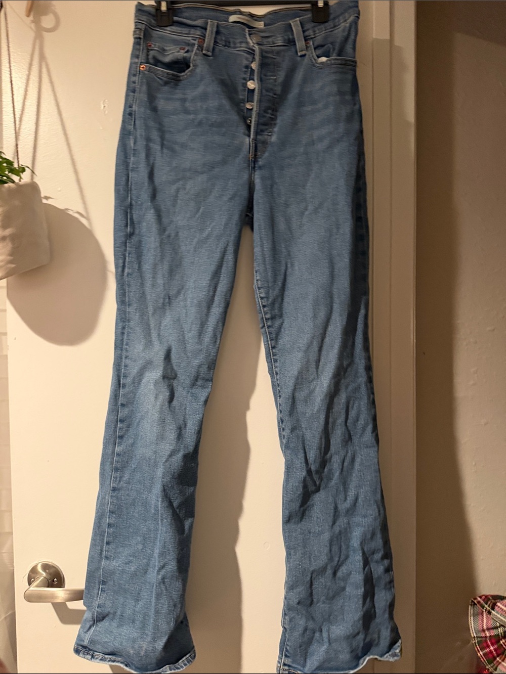 Levi's Light Blue High-Rise Flare Jeans